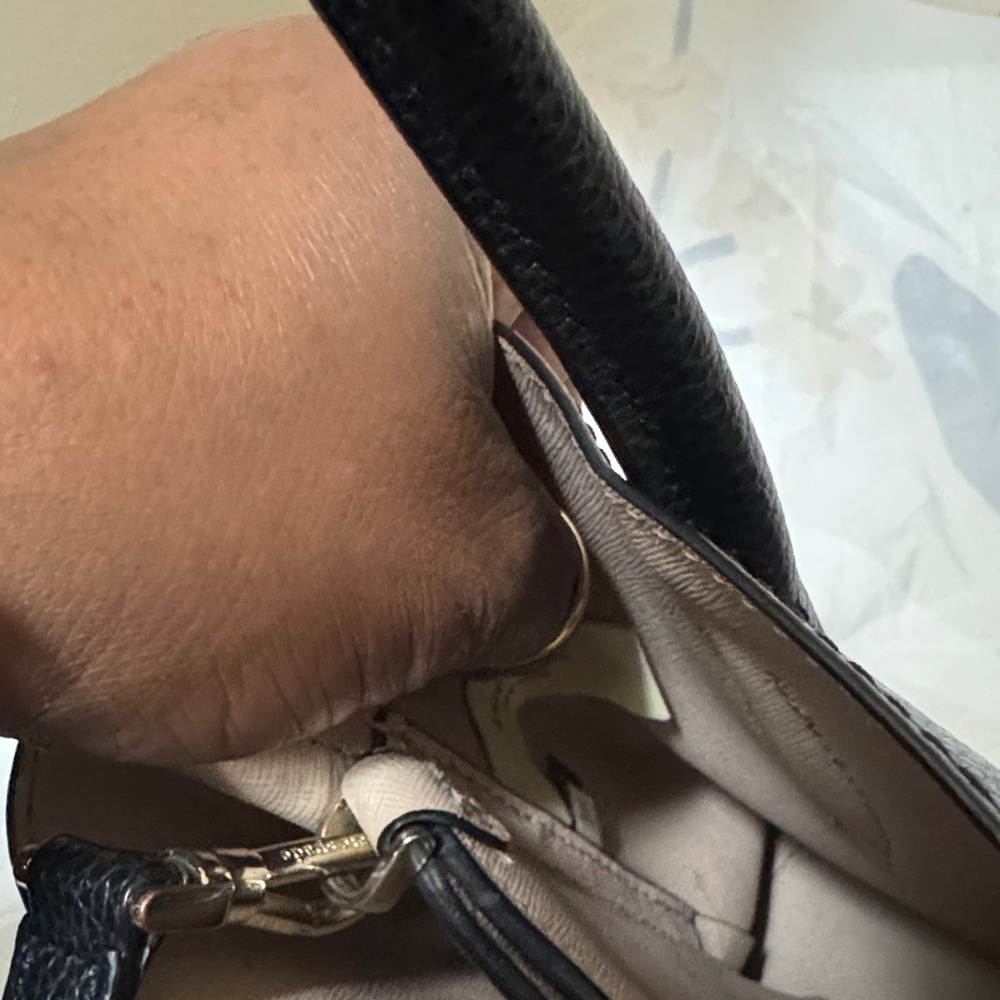 kate spade Black Leather Tote with pale pink interior - Picture 12 of 12
